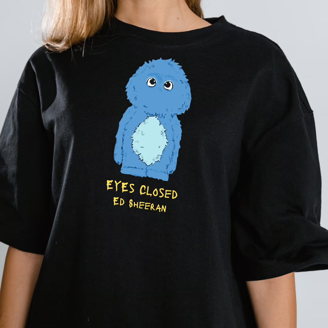 Ed Sheeran - Eyes Closed Blue Monster - T-Shirt