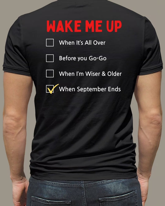 Green Day - Wake me up Checklist - T-shirt