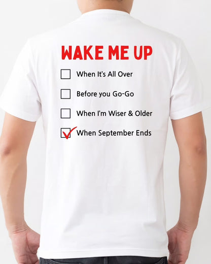 Green Day - Wake me up Checklist - T-shirt